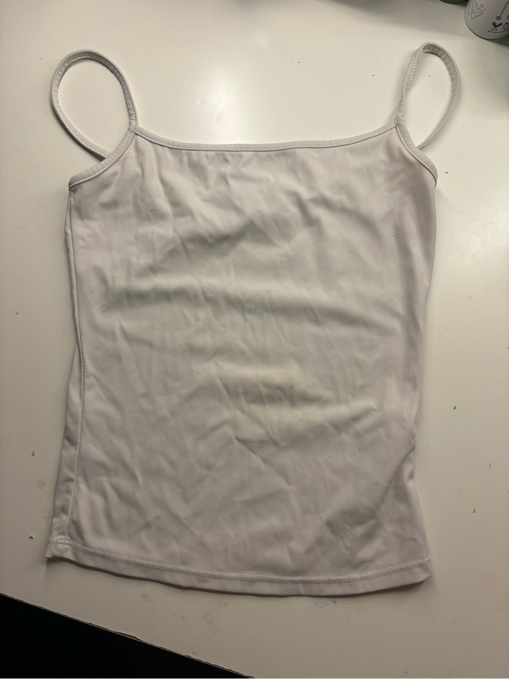 Garage White Slim Spaghetti Strap Camisole